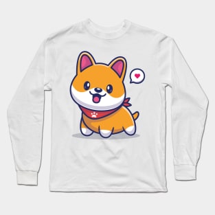 Cute Kawaii Dog Long Sleeve T-Shirt